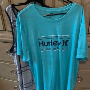 Hurley teal T-shirt XXL & Hurley grey tank top w/ pocket on front NWT size XL